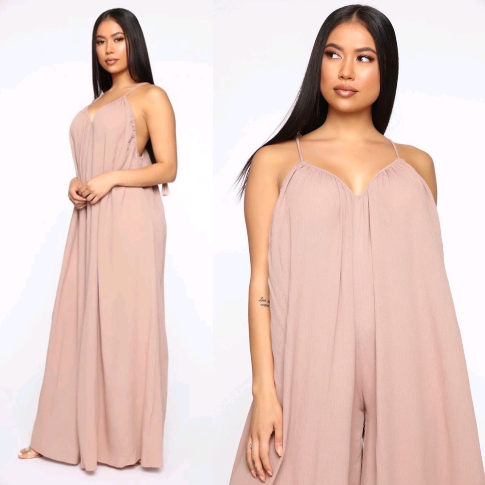 NWT Fashion Nova Room To Play Wide Leg Jumpsuit S